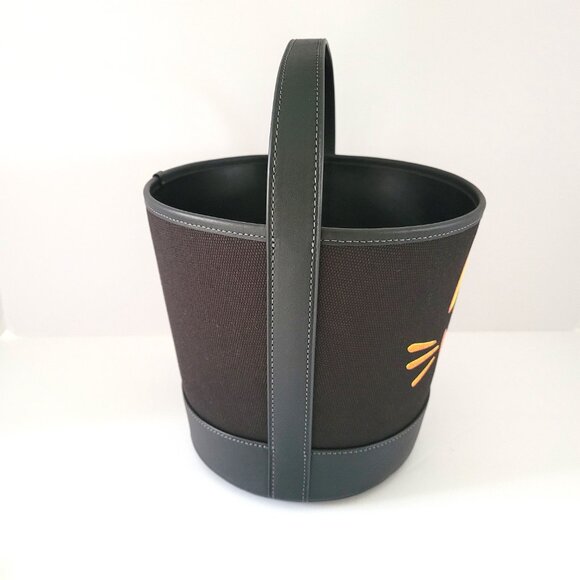 Coach CCE04 Trick Or Treat Cat Halloween Bucket 2025 Black Regenerative - Picture 5 of 7